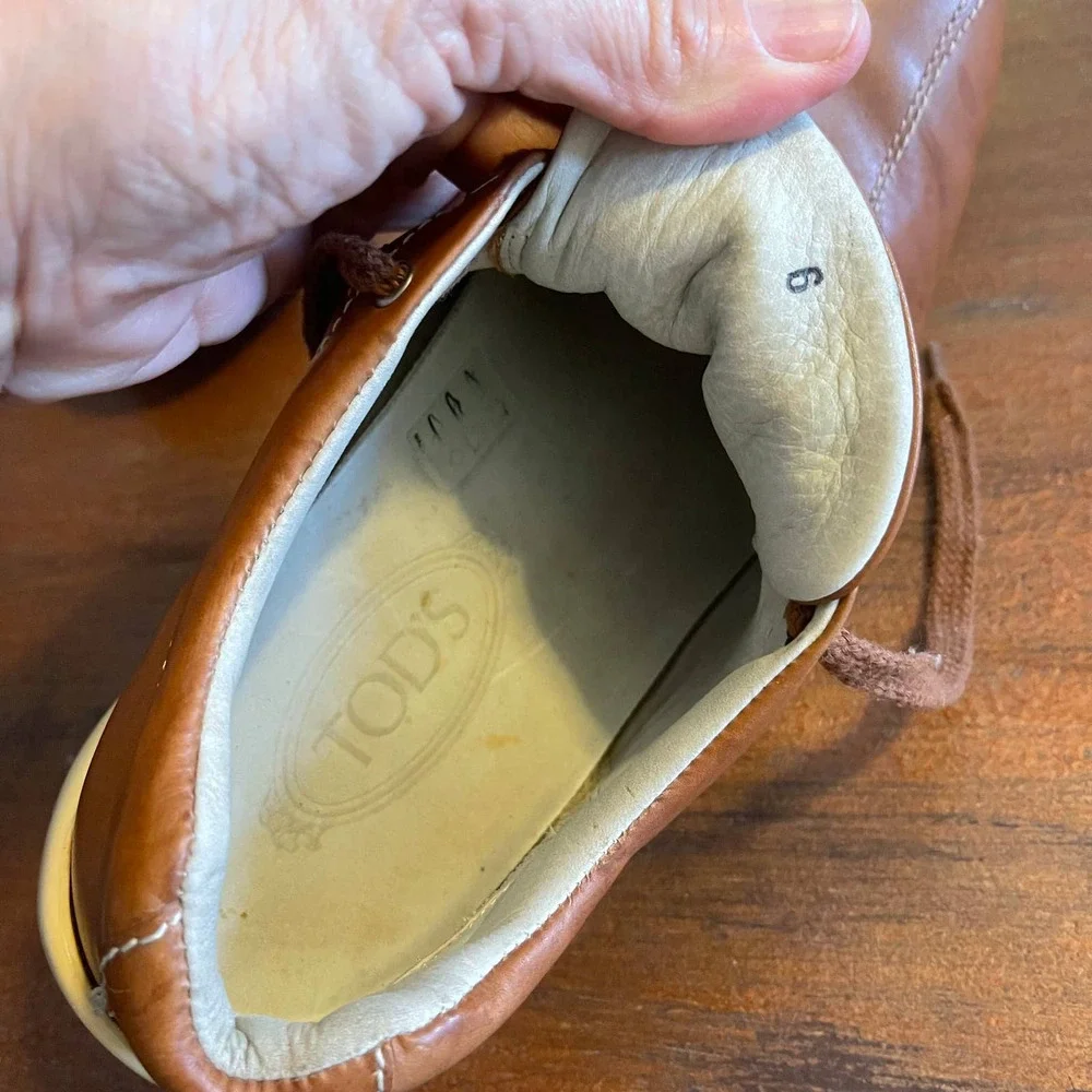 Tod's Men's Casual Leather Driving Shoes Size 6